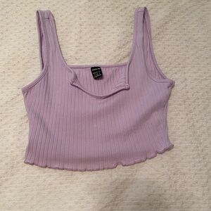 SHEIN purple cropped tank